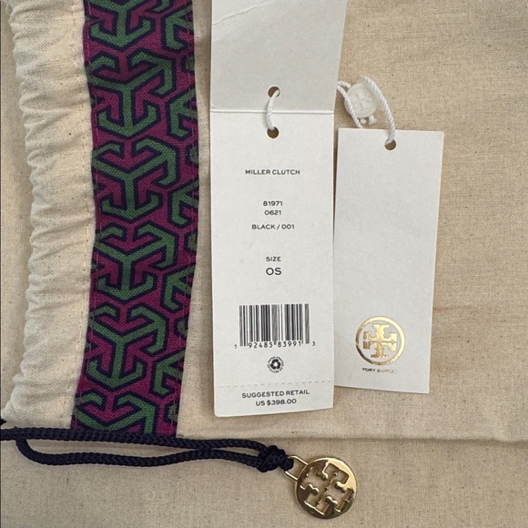 Tory Burch Miller Pebbled Leather Convertible Shoulder Bag / Clutch - Picture 8 of 14